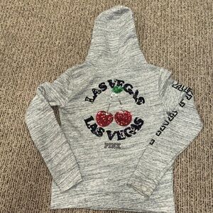 VS LIMITED EDITION PINK LAS VEGAS Cherry sequin hoodie